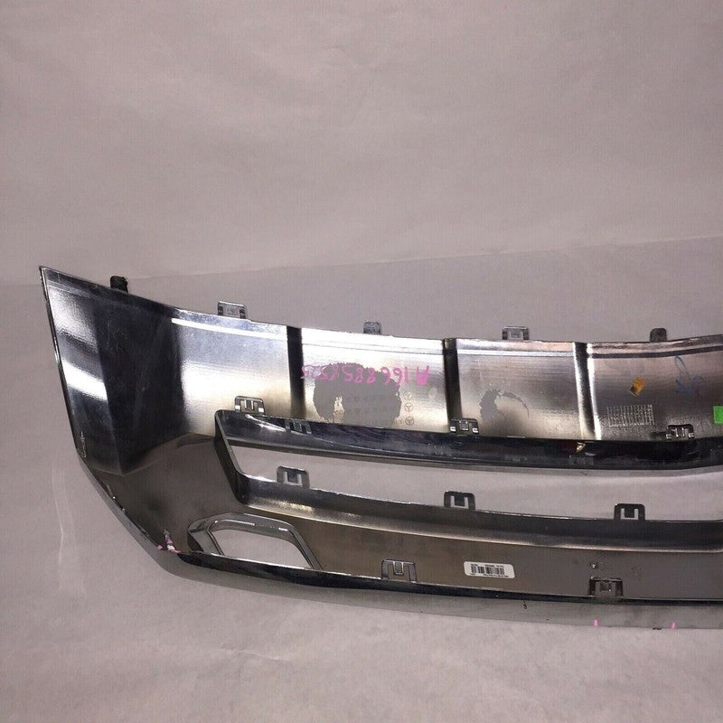 a1668858525 MERCEDES BENZ ML350 ML550 FRONT BUMPER LOWER CHROME AMG 2013 2014 2015 OEM