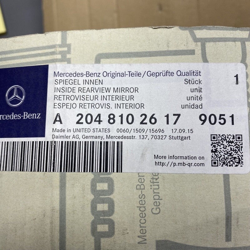 MERCEDES BENZ 350 REAR VIEW MIRROR A2048102617 C300 2008 2009 2010 201
