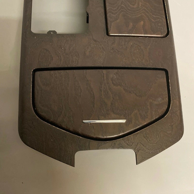 673000351 MASERATI GHIBLI CENTER CONSOLE DARK BROWN ASH AGED WOOD TRIM 2014 2015 2016 OEM 