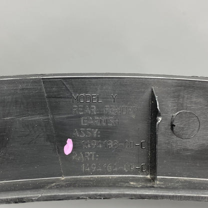 1494188-00-C TESLA MODEL Y WHEEL FLARE RIGHT REAR 1494188-00-C 2020 2021 2022 2023 OEM