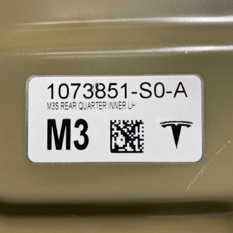 1073851-S0-A TESLA MODEL 3 INNER QUARTER LEFT REAR 1073851-S0-A 2017 2018 2019 2020 OEM