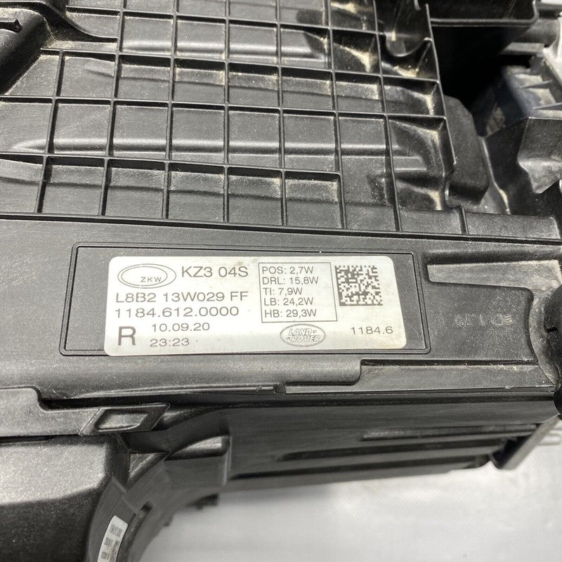 L8B2-13W029-FF LAND ROVER DEFENDER HEADLIGHT RIGHT PASSENGER 2020 2021 2022 PREMIUM LED OEM