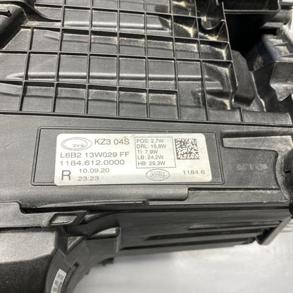 L8B2-13W029-FF LAND ROVER DEFENDER HEADLIGHT RIGHT PASSENGER 2020 2021 2022 PREMIUM LED OEM