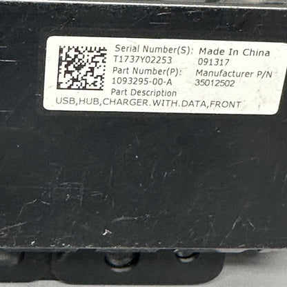 1093295-00-A TESLA MODEL 3 CENTER CONSOLE USB DATA CHARGER MODULE 2017 18 2019 1093295-00-A