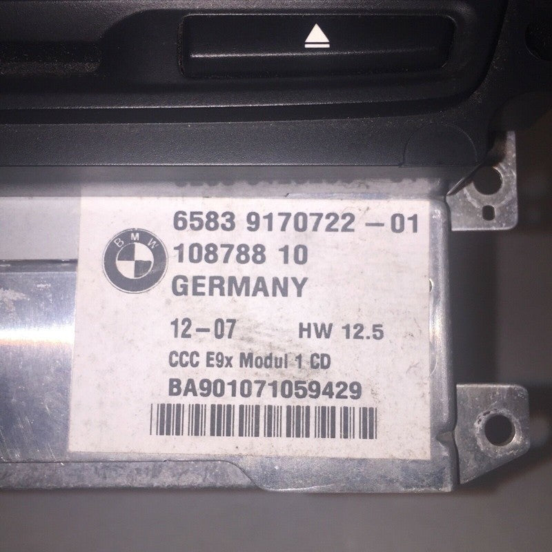 65839170722-01 BMW 328 330 335 SEDAN E90 AUDIO RADIO CD DVD NAVIGATION UNIT 2007 2008 OEM