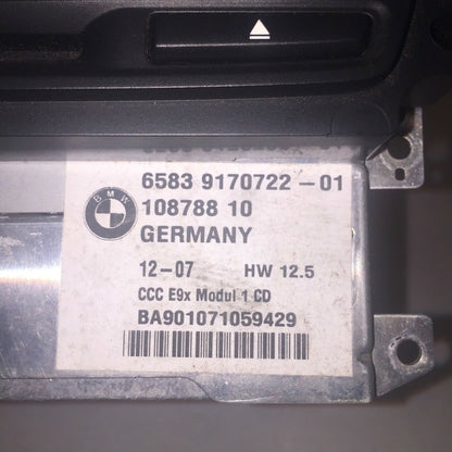 65839170722-01 BMW 328 330 335 SEDAN E90 AUDIO RADIO CD DVD NAVIGATION UNIT 2007 2008 OEM