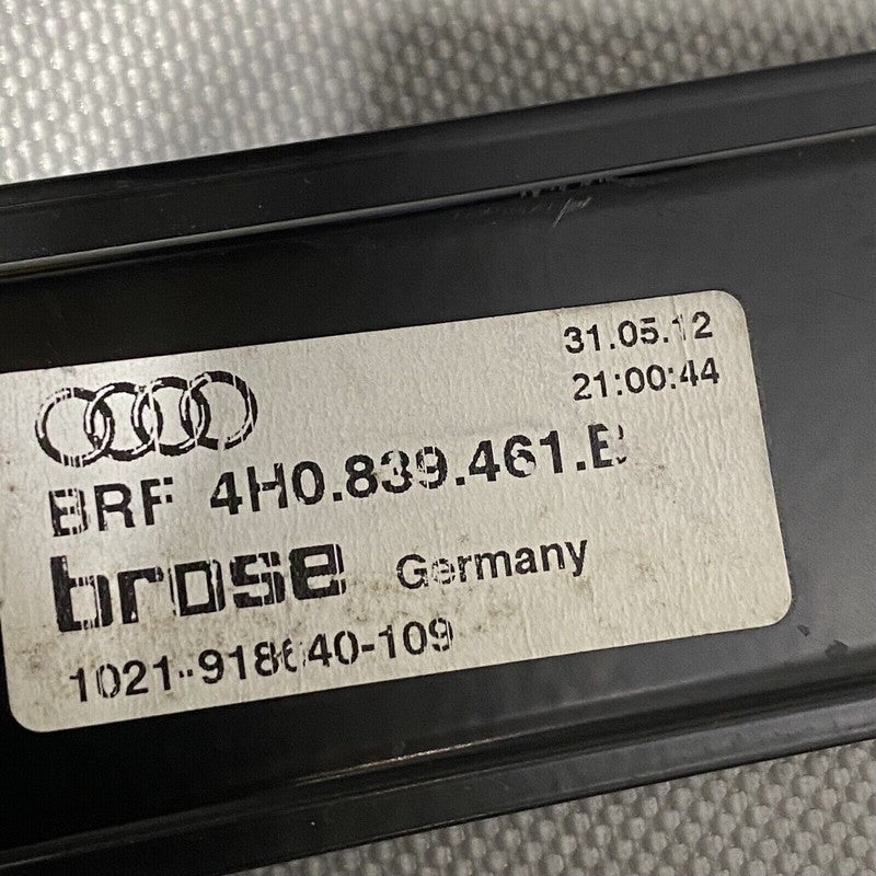 4H0839461B AUDI A8 WINDOW REGULATOR LEFT DRIVER 2011 2012 2013 2014 2015 2016 2017 2018