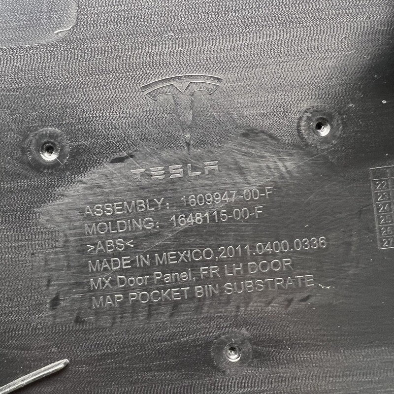 1634148-01-M TESLA MODEL X DOOR PANEL LEFT FRONT 2021 2022 2023 2024 OEM 1634148-01-M