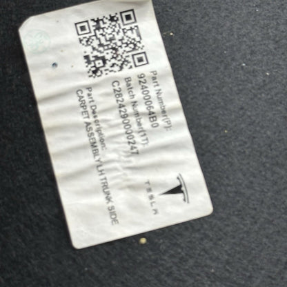 92400064 TESLA MODEL Y TRUNK SIDE TRIM LEFT 2020 2021 2022 2023 2024 OEM