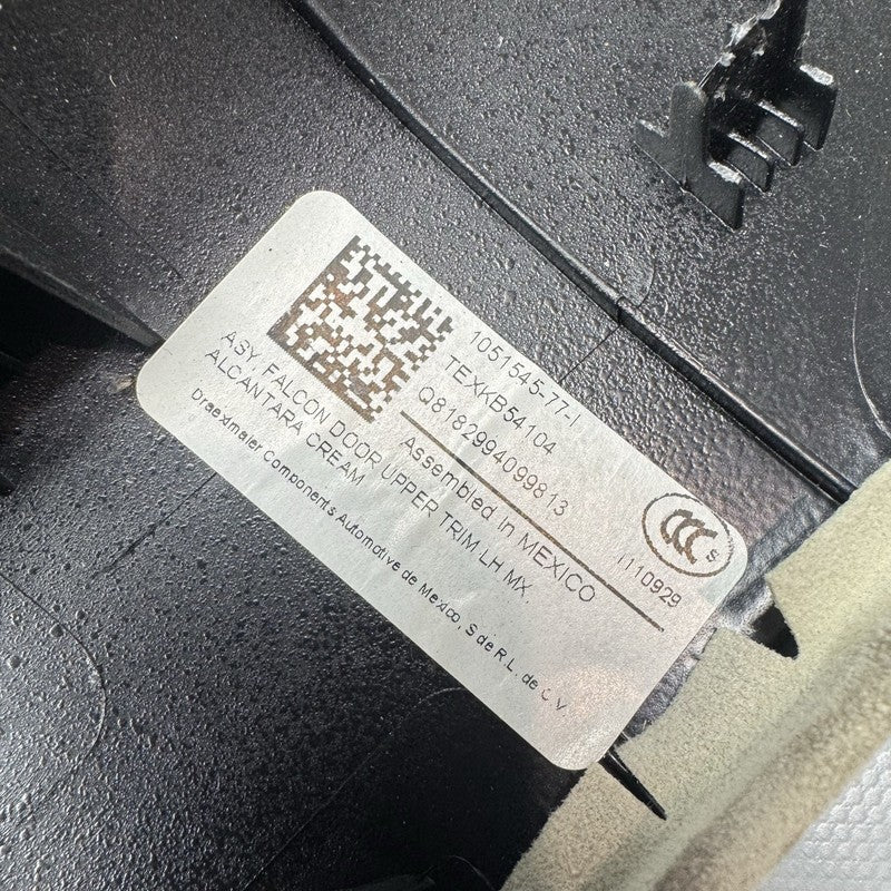 1051545-77-I TESLA MODEL X FALCON DOOR UPPER TRIM LEFT 2016 2017 2018 2019 2020 1051545-77-I