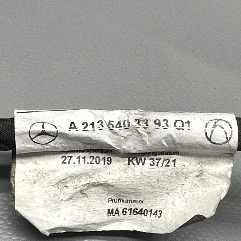 A2135403393 MERCEDES BENZ E300 REAR BUMPER HARNESS WITH BLIND SPOT AND SENSORS 2017 18 2019