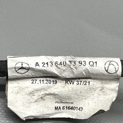 A2135403393 MERCEDES BENZ E300 REAR BUMPER HARNESS WITH BLIND SPOT AND SENSORS 2017 18 2019