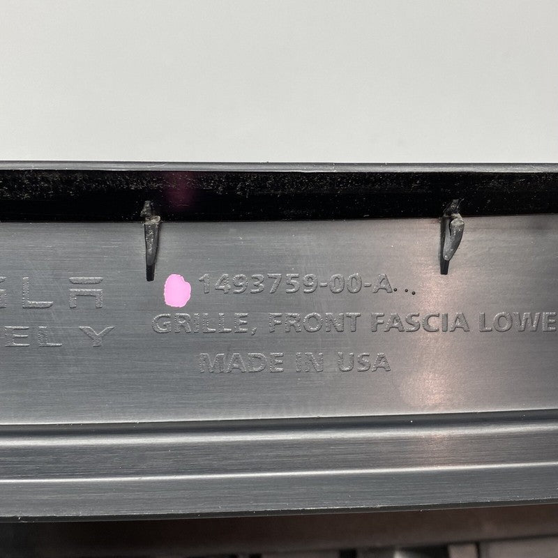 1493759-00-A TESLA MODEL Y GRILLE FRONT LOWER 2020 2021 2022 OEM 1493759-00-A