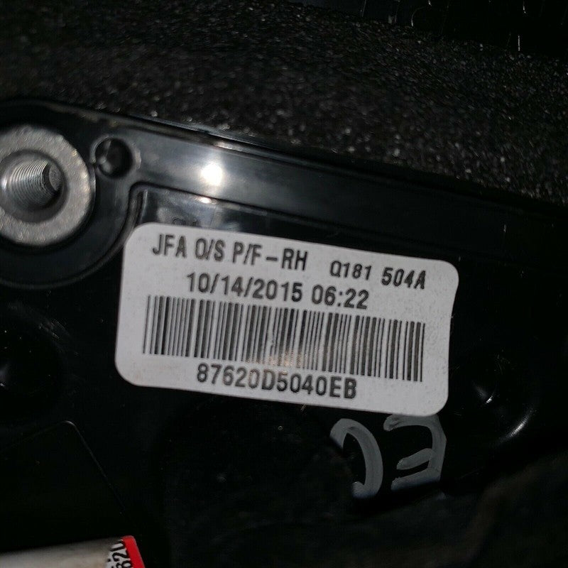 KIA OPTIMA MIRROR RIGHT PASSENGER HEATED 2016 2017 2018 BLACK OEM