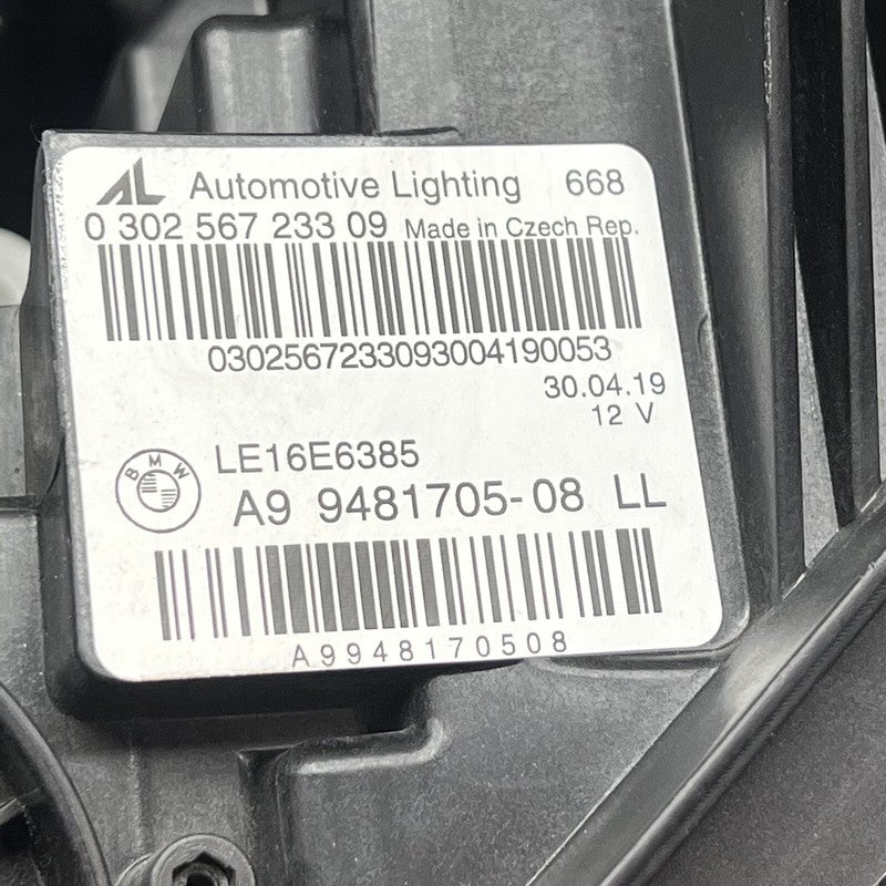 9481705-08 BMW 330 HEADLIGHT LEFT DRIVER M340 LED 2019 2020 2021 2022 OEM 9481705-08