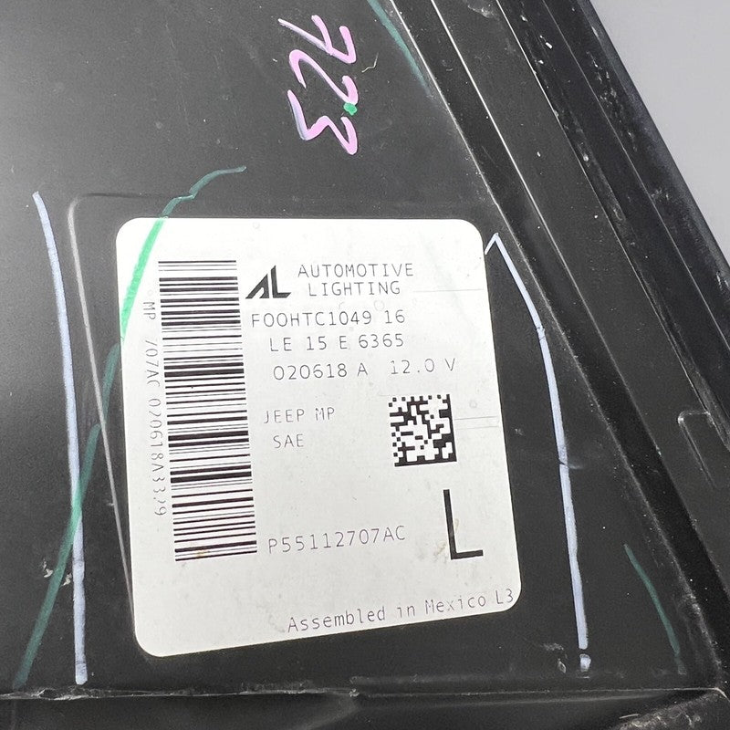 JEEP COMPASS HEADLIGHT LEFT DRIVER 2017 2018 HALOGEN OEM