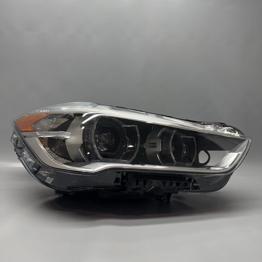 63117193712 BMW X1 HEADLIGHT RIGHT PASSENGER 2016 2017 2018 2019 LED OEM 63117193712