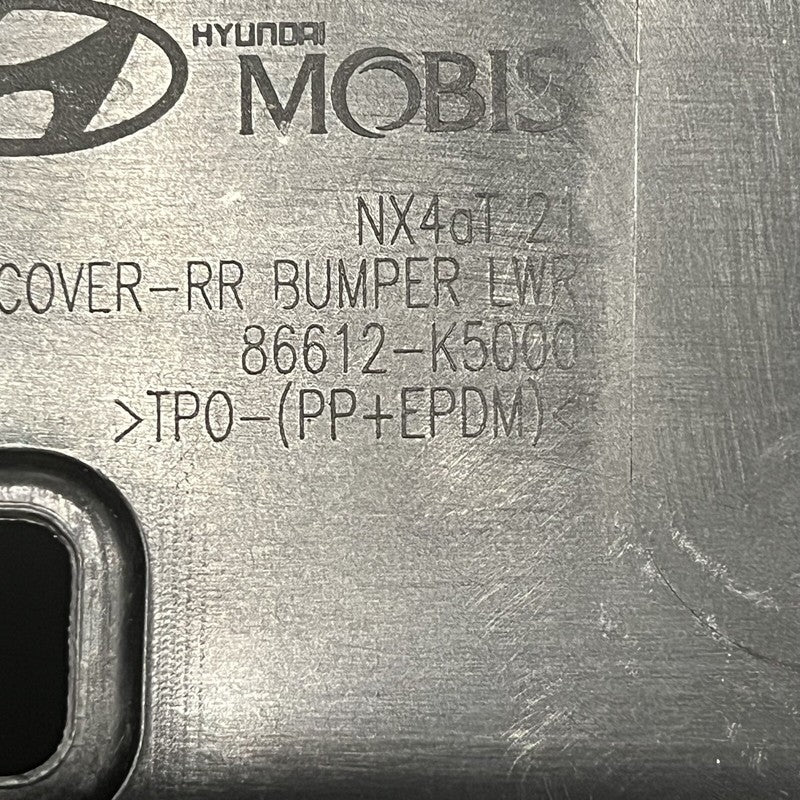 86612-k5000 HYUNDAI SANTA CRUZ REAR LOWER BUMPER 2022 2023 2024 OEM 86612-k5000
