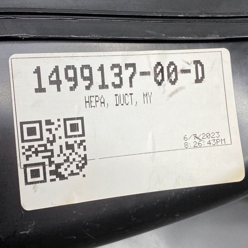 1499137-00-D TESLA MODEL Y HEPA CABIN HVAC AIR INTAKE DUCT 2020 2021 22 2023 OEM 1499137-00-D