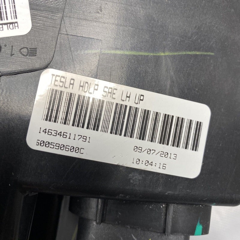 TESLA MODEL S HEADLIGHT LEFT DRIVER 2012 2013 2014 2015 6005906-00-C X