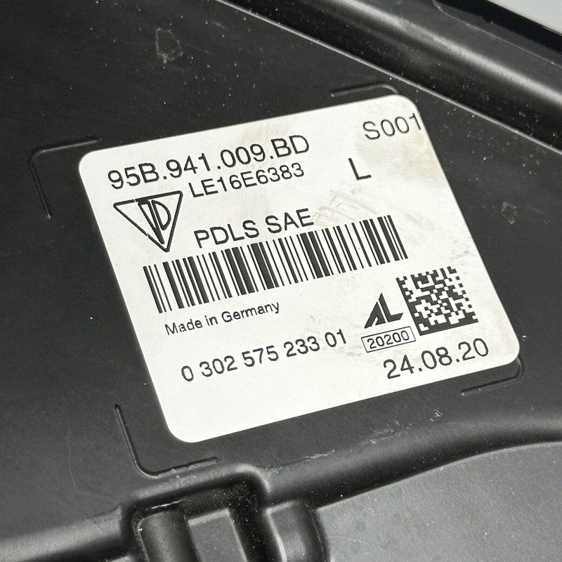 PORSCHE MACAN TURBO HEADLIGHT LEFT DRIVER FULL LED 95B941009BD 2019 20