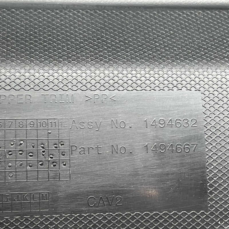 1494632 TESLA MODEL Y LIFTGATE TRIM UPPER 2020 2021 2022 2023 2024 OEM 1494632