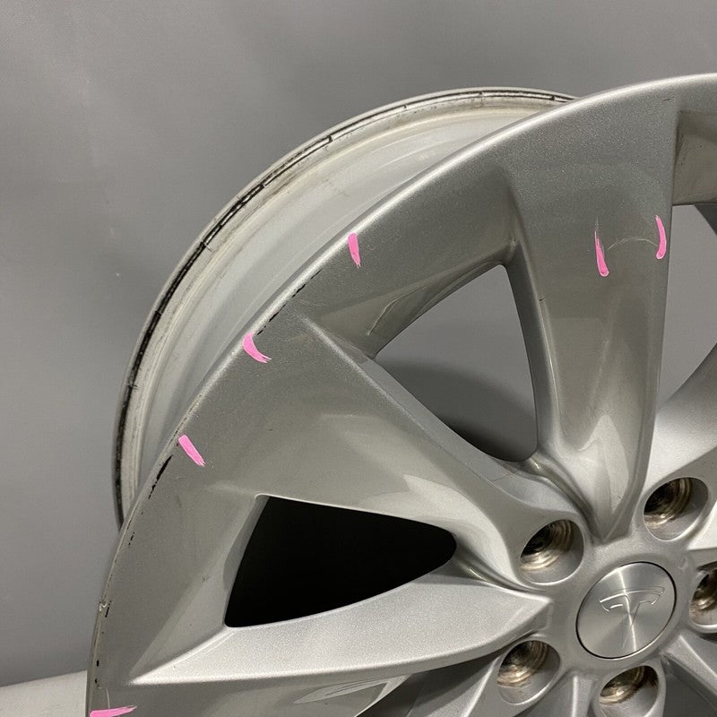 1059337-00-A TESLA MODEL S WHEEL RIM SILVER 19” 1059337-00-A OEM 2016 2017 2018 2019 2020
