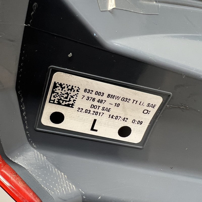 7376487 BMW 640 GT GRAN TURISMO TAIL LIGHT LEFT DRIVER 2018 2019 OEM 7376487
