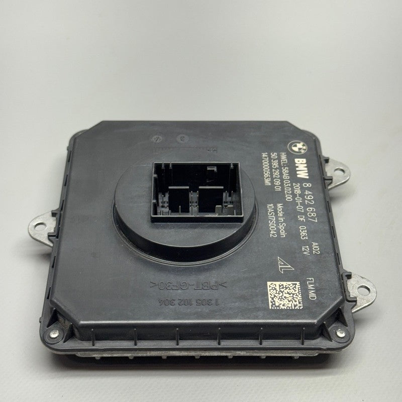 BMW X3 X4 HEADLIGHT MODULE 2016 2017 2018 2019 2020 2021 OEM 8492687