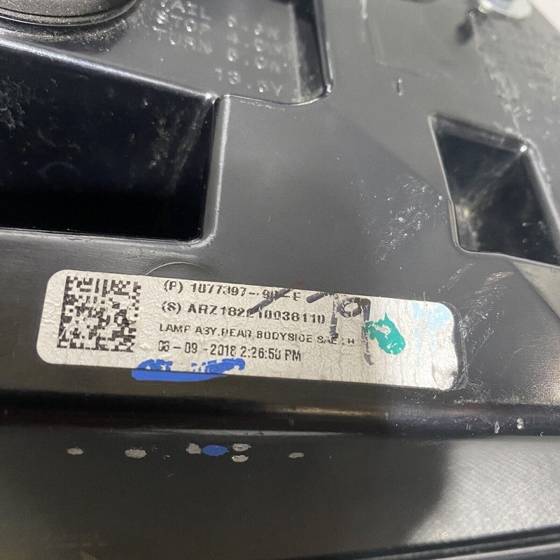 TESLA MODEL 3 TAIL LIGHT LEFT DRIVER 1077397-00-E 2017 2018 2019 2020 