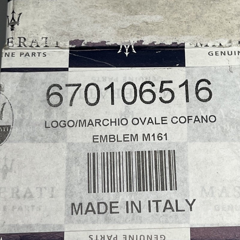 670106516 MASERATI LEVANTE FRONT EMBLEM BADGE 2017 2018 OEM 670106516 
