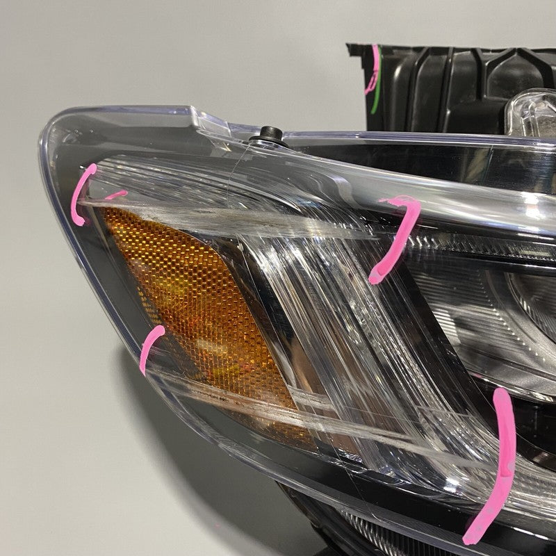 HONDA ACCORD SEDAN HEADLIGHT RIGHT PASSENGER LED 2018 2019 2020 OEM DAMAGED