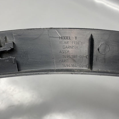 1494188-00-C TESLA MODEL Y WHEEL ARCH FLARE RIGHT REAR 2020 2021 2022 2023 1494188-00-C OEM