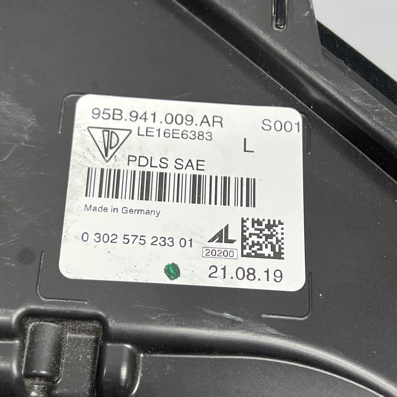 PORSCHE MACAN HEADLIGHT LEFT DRIVER FULL LED 2019 2020 2021 PDLS OEM 9
