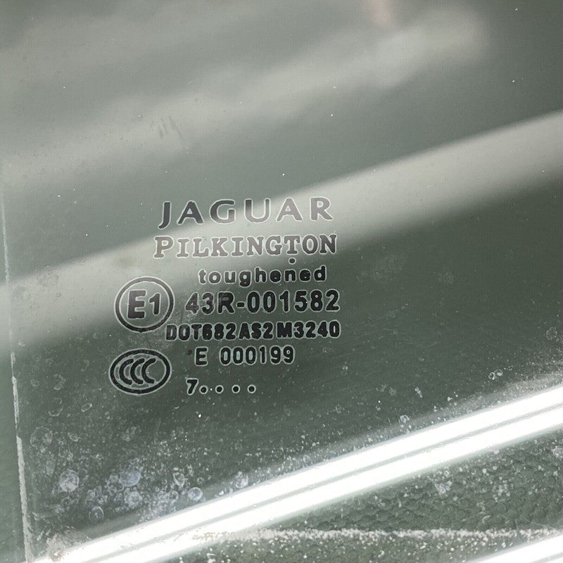43R-001582 JAGUAR XF DOOR GLASS RIGHT REAR 2009 2010 2011 12 13 2014 2015 43R-001582 OEM