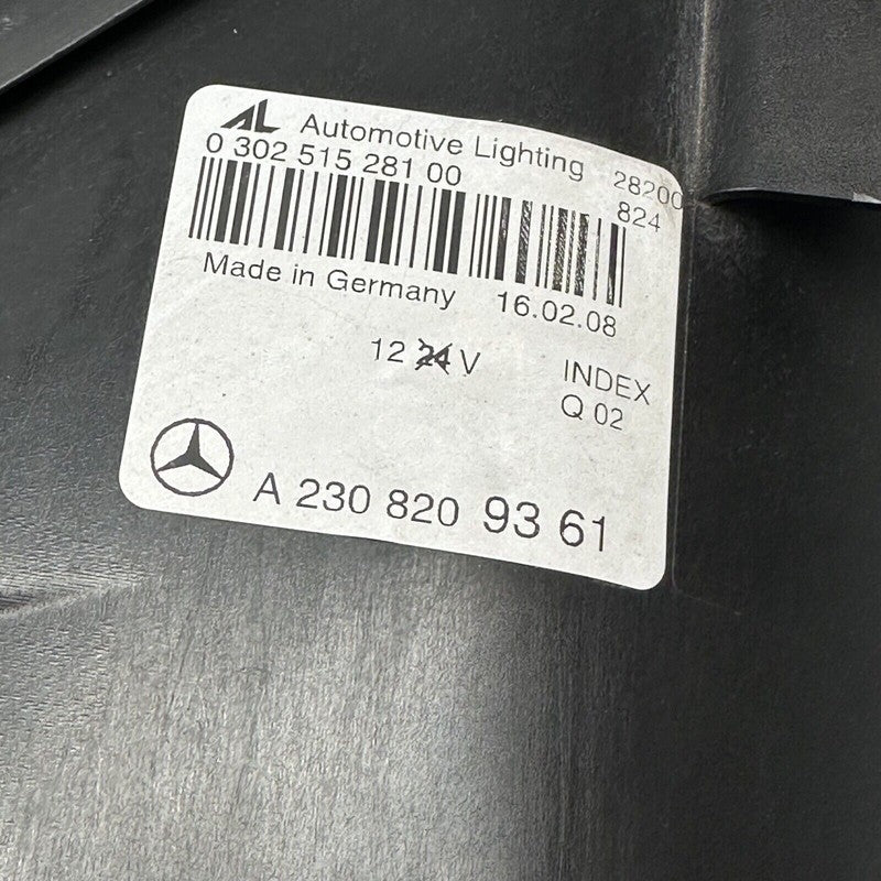 A2308209361 MERCEDES BENZ SL63 HEADLIGHT LEFT DRIVER SL550 XENON 2009 10 11 2012 A2308209461