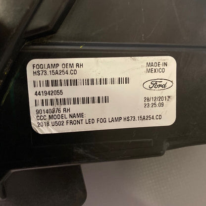 HS73.15A254.CD FORD FUSION EXPLORER FOG LIGHT RIGHT PASSENGER SIDE 2018 2019 OEM