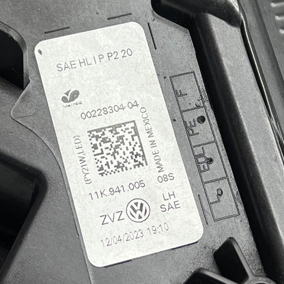 11K941005 VOLKSWAGEN ID4 HEADLIGHT LEFT DRIVER 2021 2022 2023 LED OEM 11K941005