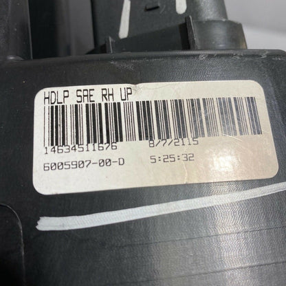 6005907-00-D TESLA MODEL S HEADLIGHT RIGHT PASSENGER 6005907-00-D 2015 2016 XENON OEM 