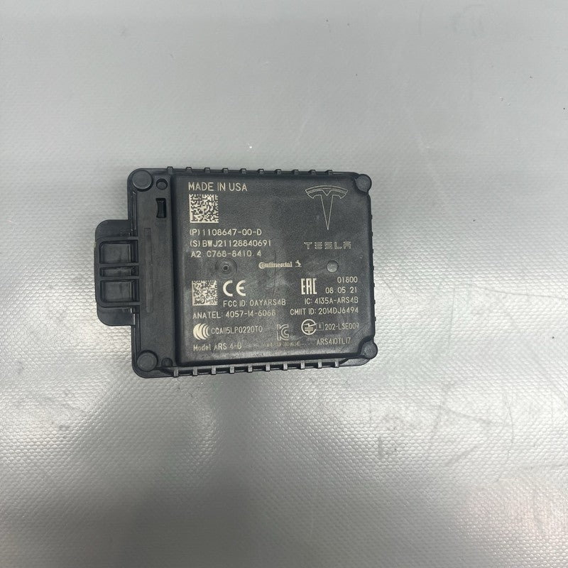 1108647-00-D TESLA MODEL 3 RADAR SENSOR MODULE 2017 2018 2019 2020 OEM 1108647-00-D