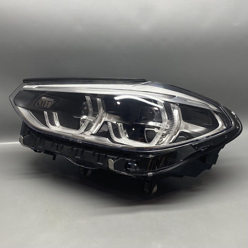BMW X3 HEADLIGHT LEFT DRIVER X4 2018 2019 2020 2021 LED BURNED 8739657
