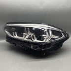 BMW X3 HEADLIGHT LEFT DRIVER X4 2018 2019 2020 2021 LED BURNED 8739657