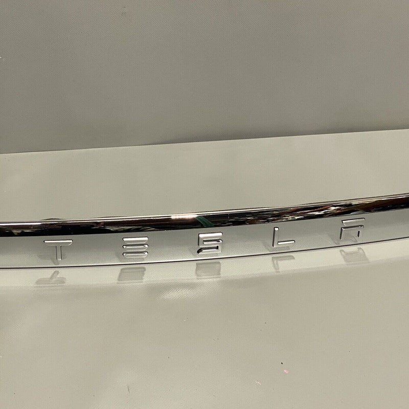 1035369-00-D TESLA MODEL X CHROME MOLDING REAR TRUNK OEM 2016 2017 2018 2019 2020 