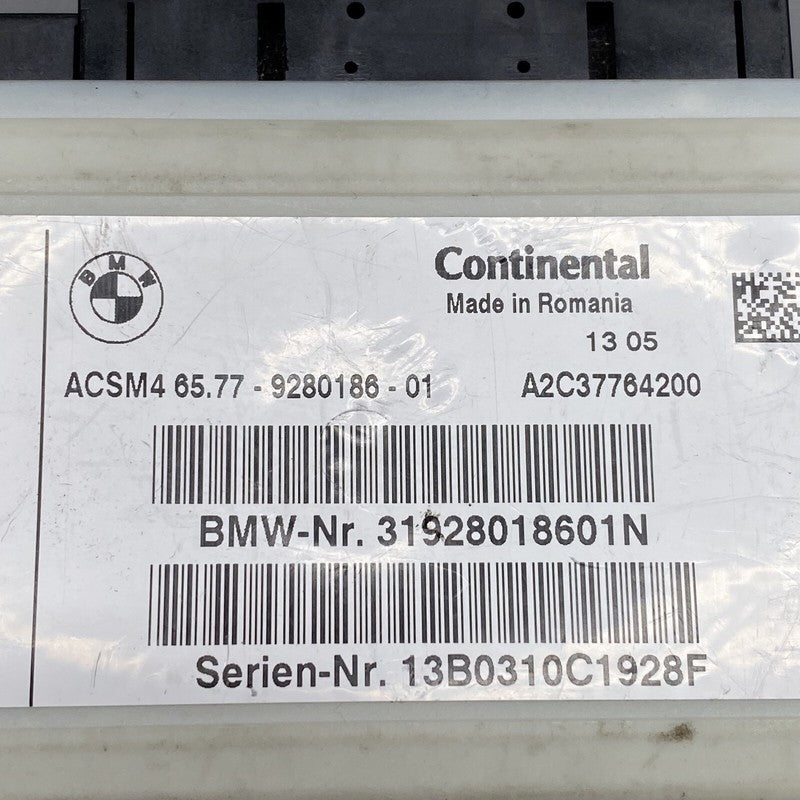 BMW X3 SAFETY CONTROL MODULE 6577-9280186-01 2011 2012 2013 2014 2015 