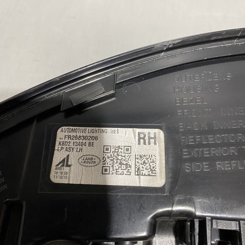 RANGE ROVER EVOQUE TAIL LIGHT RIGHT PASSENGER K8D2-13404-BE OEM 2018 2