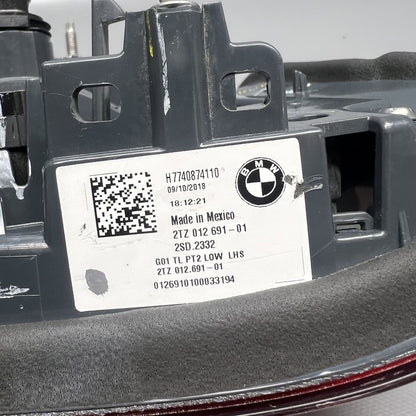 H7740874110 BMW X3 TAIL LIGHT INNER GATE LEFT DRIVER 2018 2019 2020 20201 H7740874110
