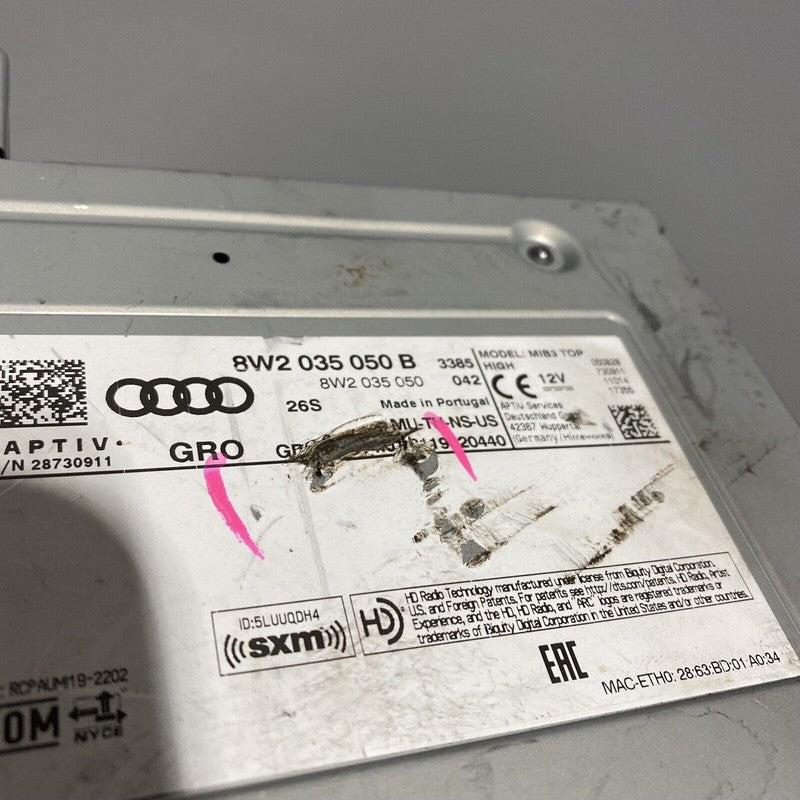8W2035050B Audi A4 NAVIGATION MULTIMEDIA CONTROL UNIT S4 A5 2020 2021 2022 OEM 8W2035050B