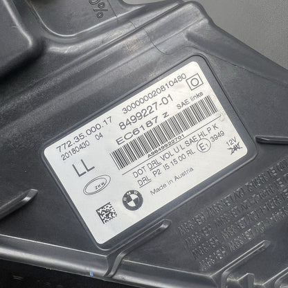 8499227 BMW 740 HEADLIGHT LEFT DRIVER 750 FULL LED 2016 2017 2018 2019 OEM 8499227