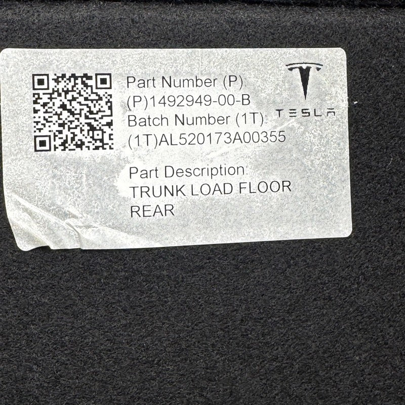 TESLA MODEL Y TRUNK FLOOR SECTION BOARD 2020 2021 2022 2023 OEM 149294