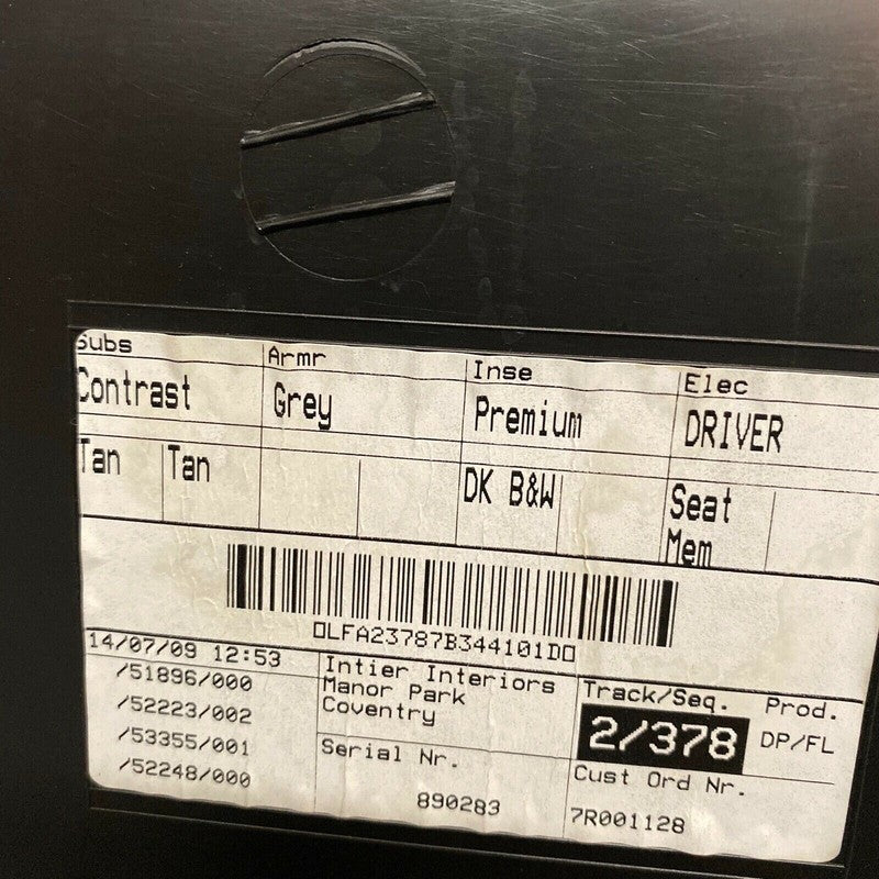 8X23-5423713-E JAGUAR XF X250 DOOR PANEL LEFT FRONT 2009 2010 2011 2012 2013 2014 GRAY OEM